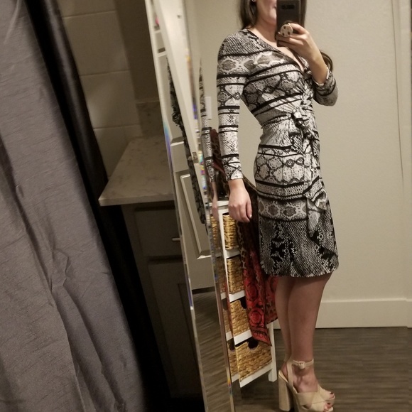 BCBGMAXAZRIA Adele Wrap Dress - Picture 5 of 8